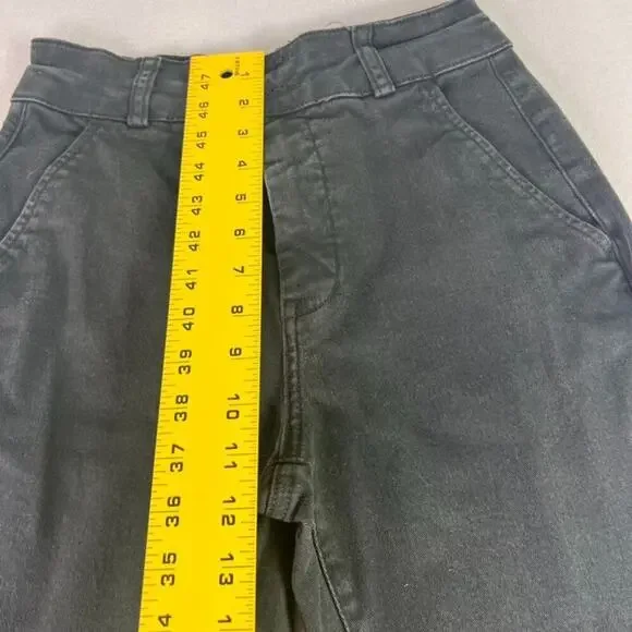 Everlane Jeans Women's Size 2 Black Cropped High Waist Straight Organic Cotton - Picture 6 of 13